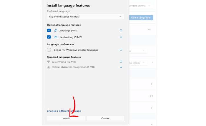 Install Language
